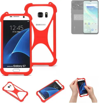 Produktbild von K-S-Trade Handy-Hülle kompatibel mit UMIDIGI G5 Schutz-Hülle Bumper Silikon Schutz Hülle Cover Case Silikoncase Silikonbumper TPU Softcase