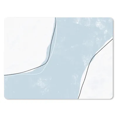 Produktbild von MuchoWow® Mauspad Mousepad Blau - Minimalismus - Abstrakt 40x30 cm - Mousepads - Maus Mat - Pad - Mausunterlage - Anti Rutsch