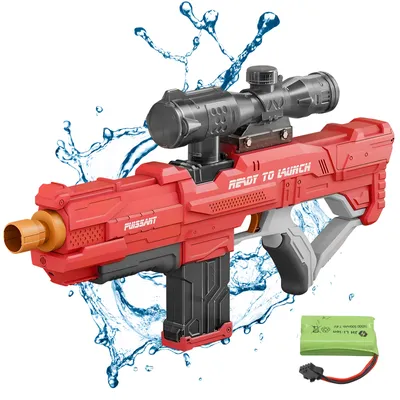 Immagine prodotto di Pistola ad acqua elettrica, pistola ad acqua elettrica per adulti e bambini - Auto-aspirazione 600mL portata tattica 7.4V
