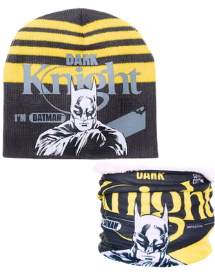 Produktbild von 2-tlg. Winter Set: Batman Wintermütze & Schal 54 cm