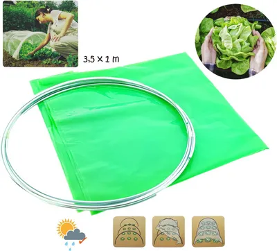 Produktbild von Frühbeet-Tunnel 3,5 x 1m transparent – Optimaler Schutz für Jungpflanzen 1 Stück