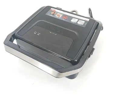 Produktbild von Tefal Inicio Classic Black GC271810, Schwarz, Edelstahl, Rechteckig, Feuerrost, 290 x 260 mm, 1 Zone(n), Scharnier