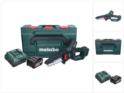 Immagine prodotto di Metabo MS 18 LTX 15 sega da potatura a batteria 18 V 15 cm 5 m/s + 1x batteria ricaricabile 4,0 Ah + caricatore + metaBOX