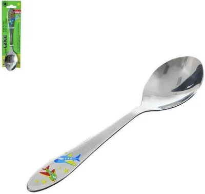 Image de ORION Cuillère Petite cuillère pour enfant AVIONS Couverts pour enfants 15,5 cm