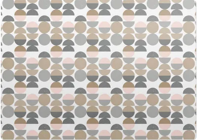 Obrázok produktu pre Geometrické Polkruhy– Ochranná podložka na podlahu – Podložka pod stoličku – 140x100cm – Protišmyková podložka na tvrdé podlahy
