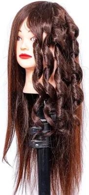 Produktbild von Friseur-Übungskopf – Übungspuppe mit Echthaar – geeignet für Flechtfrisuren und Hochsteckfrisuren