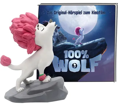 Produktbild von tonies 100 % Wolf, Spielzeug-Spieldosenfigur, 6 Jahr(e), Grau, Pink, Weiß