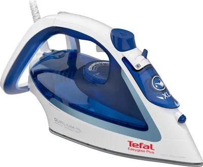 Produktbild von Tefal FV5736 Easygliss Plus Dampfbügeleisen, blau/weiß, 2500 Watt