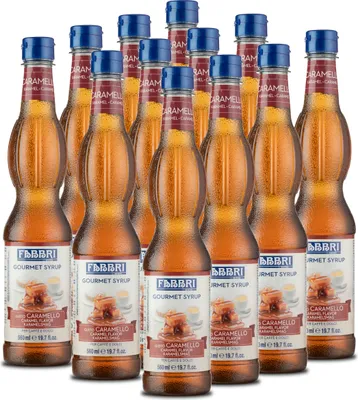 Produktbild von GOURMET-KARAMELL-FABBRI Sirup 12x560ml PET-Flasche - Sciroppo Di Caramello Italien - ohne Aroma- Farb- & Konservierungsmittel