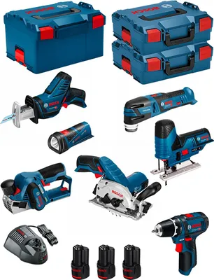 Immagine prodotto di Kit BOSCH 12V BMK7-28FD3 (GSR 12V-15 + GKS 12V-26 + GST 12V-70 + GOP 12V-28 + GSA 12V-14 + GLI 12V-80 + GHO 12V-20 )