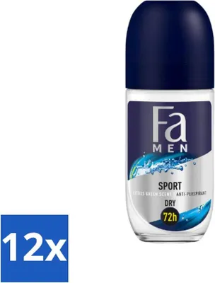 Produktbild von Fa Men - Sport - Deodorant-Roller - Citrus Green - 50 ml - Vorteilspack - 12 Stücke