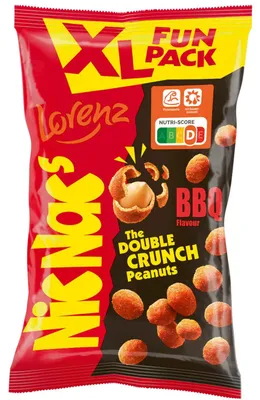 Image de Lorenz Nic Nacs XL Fun BBQ Cacahuètes enrobées d'une pâte à barbecue 170g
