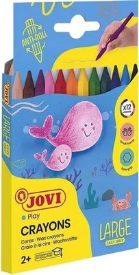 Zdjęcie produktu dla Jovi Hexagonal Wax Crayons Woski 12 szt.