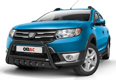 Obrázok produktu pre Ochranná lišta predného nárazníka pre Dacia Sandero Stepway 2012-16 ABE steel black