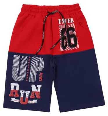 Produktbild von Kinder Shorts PL 128 - Rot - Bequem - Sportlich - Atmungsaktive Baumwolle