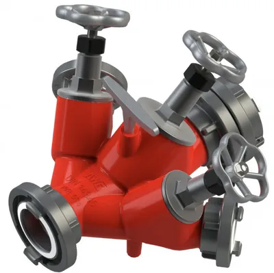 Produktbild von AWG Ventil Verteiler B-CBC DIN 14345 Feuerwehr Ventilabsperrung Übergangsstück