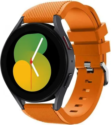 Produktbild von Strap-it Samsung Galaxy Watch 5 - 40mm Silikonarmband (Orange)