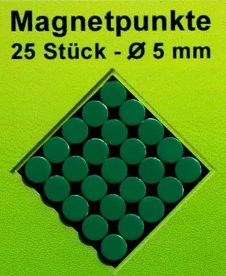 Produktbild von Einfarbige Kartenmarkierungen/Magnete. Grün. 25 Stück.