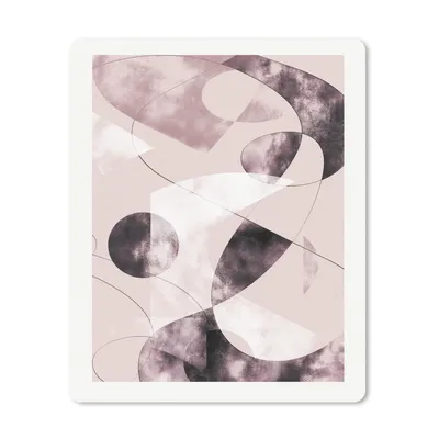 Produktbild von MuchoWow® Mauspad Mousepad Formen - Pastell - Abstrakt - Schwarz 19x23 cm - Mousepads - Maus Mat - Pad - Mausunterlage - Mauspads - Spielen