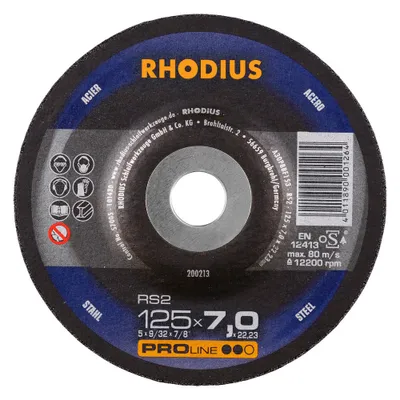 Produktbild von Rhodius Schleifscheibe RS 2 125x7,0x22,23mm Stahl Proline - 200213