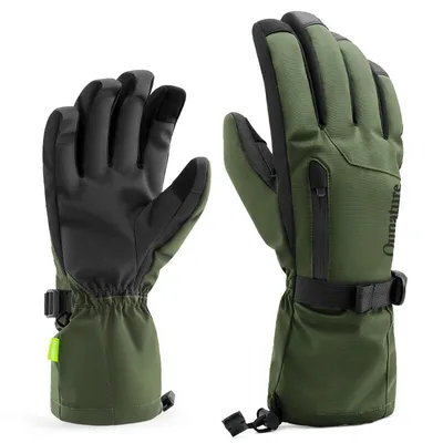 Image de Gants thermiques Qunature Gants de ski/neige taille M Vert