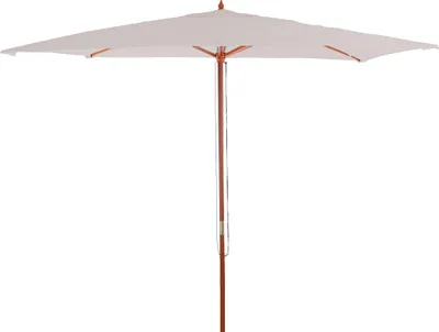 Produktbild von Sonnenschirm Florida, Gartenschirm Marktschirm, Ø 3m Polyester/Holz creme