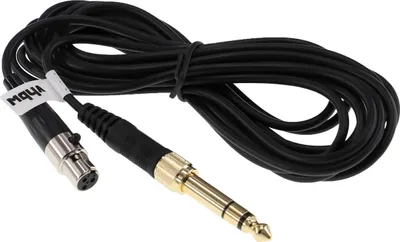 Produktbild von vhbw Audio AUX Kabel kompatibel mit AKG K702, Q701, K712, K701 Kopfhörer - Audiokabel 3,5mm Klinkenstecker auf 6,3 mm, 300 cm Schwarz