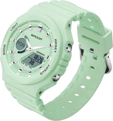 Produktbild von Watch Damen Digital Uhr Digitale Damenuhr Watches for Women 5 ATM wasserdicht 12/24-Stunden-Format Wecker LED-Hintergrundbeleuchtung Stoppuhr