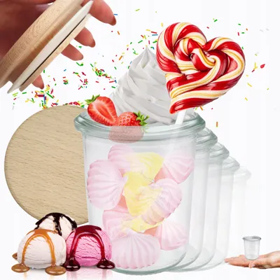 Produktbild von Weck Glas 160ml mit Holzdeckel für Konserven 6 Stück