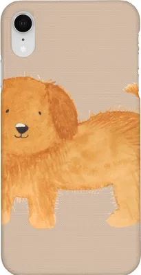 Produktbild von Mr. & Mrs. Panda Iphone XR Handyhülle Hund Flauschig - Hundeglück - Geschenk, Hunde, Süß, Premium Kunststoff, Hundeliebe, Niedlich, Handy Case, Sprüche