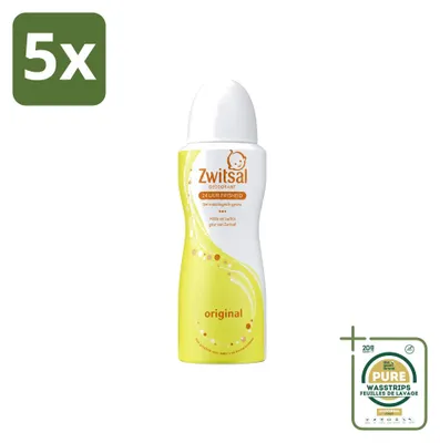 Obrázok produktu pre 5 kusov sprejov Zwitsal Origineel, deodorant, 100 ml – balenie
