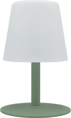 Produktbild von Kabellose Tischleuchte – LUMISKY – STANDY MINI Olive – H 25 cm – Olivgrüner Stahlfuß – Warmweißes und weißes LED-Licht