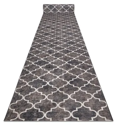 Produktbild von Läufer Antirutsch LOTUS CLOVER 60923 Kleeblatt, Melange braun ZUM WASCHEN 120 cm braun 120x260 cm