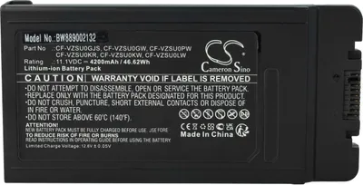 Produktbild von vhbw Akku Ersatz für Panasonic CF-VZSUOPW für Notebook (4200 mAh, 11,1 V, Li-Ion)