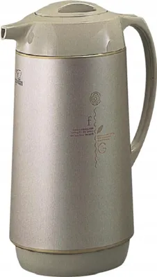 Produktbild von Zojirushi Isolierkanne 1,3L - Doppelwandige Glasflasche - Edelstahlgehäuse - Drehverschluss - Hält 12h warm & 24h kalt - Spülmaschinenfest - Antitropf Auslauf - Kakaofarben