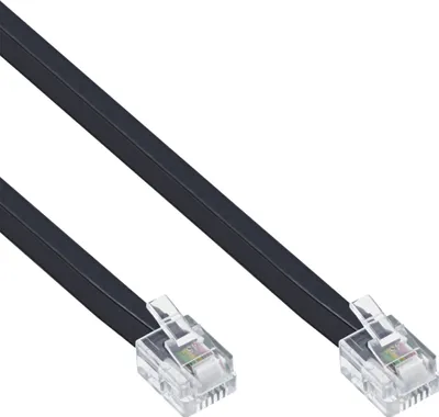 Produktbild von InLine® Modularkabel, RJ11, Stecker / Stecker, 4adrig, 6P4C, 15m