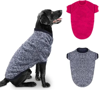 Produktbild von 2 Stück Große Hundepullover für Winterhunde Klassischer Strickpullover Weiche Verdickung Warme Hundekleidung für Mittelgroße Hunde 5XL