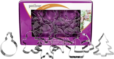 Obrázek produktu pro Patisse 02029, Vícebarevný, Nerezová ocel, 18 kusů, Krabice