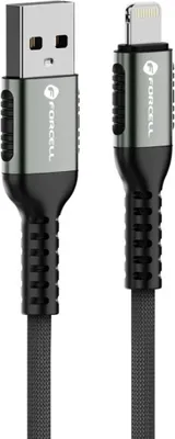 Produktbild von Forcell 3m USB-A zu Lightning Kabel, 12W, Nylon