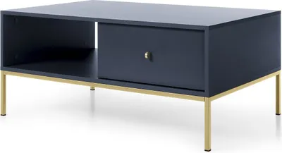 Produktbild von Masseno Couchtisch MONDO 103,5 cm Kaffetisch für Wohnzimmer Sofatisch Wohnzimmertisch Blau