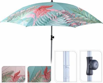 Produktbild von Verstellbarer Sonnenschirm ø200cm Modell Tierdruck sortierte Farben