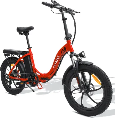 Produktbild von 20 palcový skladací elektrický bicykel 15E Skladací bicykel Farba: červená  F20
