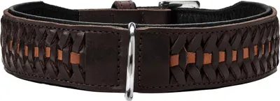 Produktbild von Hunter Halsband Solid Education Exclusive dunkelbraun/schwarz 60 cm