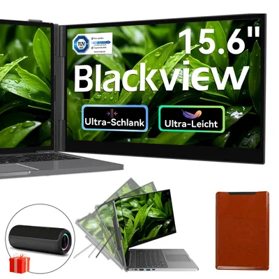 Produktbild von Blackview SCM8 15.6" Tragbarer Einzelner Monitor, 1920×1200 ultradünn Computerbildschirm(für 13-17,3" Laptops), 180° horizontal drehbar