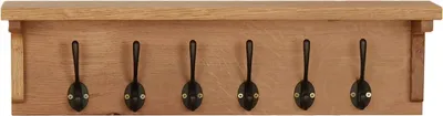 Obrázek produktu pro vidaXL Nástěnný věšák na kabáty 60x16x16 cm Dubový masiv