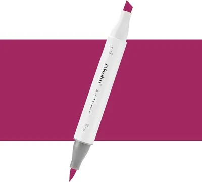 Image de Marqueur à alcool double-face OHUHU Brush & Chisel, RV330 Strawberry Pink