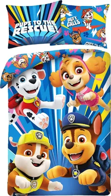 Zdjęcie produktu dla HALANTEX Pościel w zestawie Paw Patrol Połączenia Bawełna, 140/200, 70/90 cm