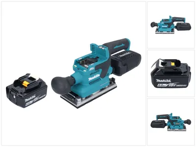 Immagine prodotto di Levigatrice orbitale a batteria Makita DBO 382 G1 18 V 93 x 185 mm brushless + 1x batteria ricaricabile 6,0 Ah - senza caricabatterie