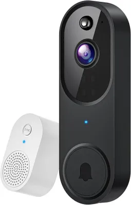 Produktbild von Innenraum-Überwachungskamera – 1080 HD – Nachtvisierung – 120° Weitwinkel – Bewegungserkennung – Drahtlos – Innen/Äußeres