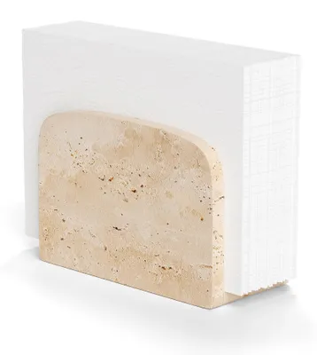 Produktbild von Serviettenhalter aus Travertin-Naturstein für Restaurant und Zuhause